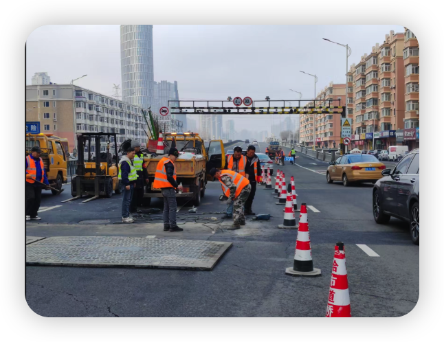 上虞道路维修施工队:城市建设的守护者